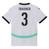 Maillot de Supporter Autriche Gernot Trauner 3 Extérieur Euro 2024 Pour Homme